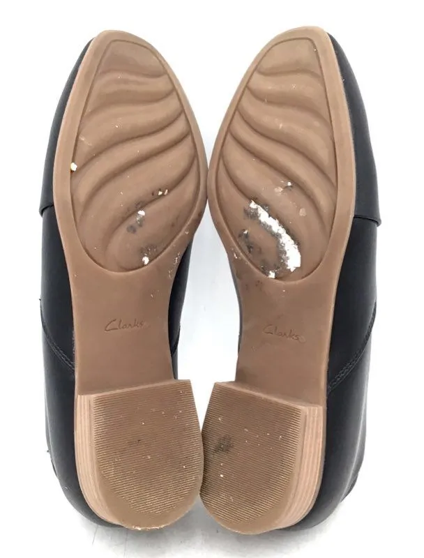 Clarks Women's Juliet Palm Black Casual Loafer Shoes - Size 7M