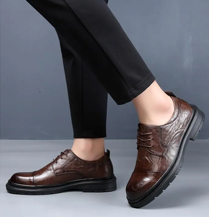 Classic Men's Dress Shoes Mens Lace-up Patent Leather Tuxedo Shoes Fashion Casual Sneakers for Men