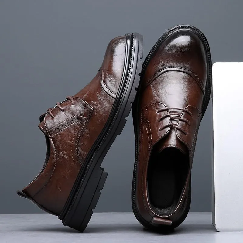 Classic Men's Dress Shoes Mens Lace-up Patent Leather Tuxedo Shoes Fashion Casual Sneakers for Men