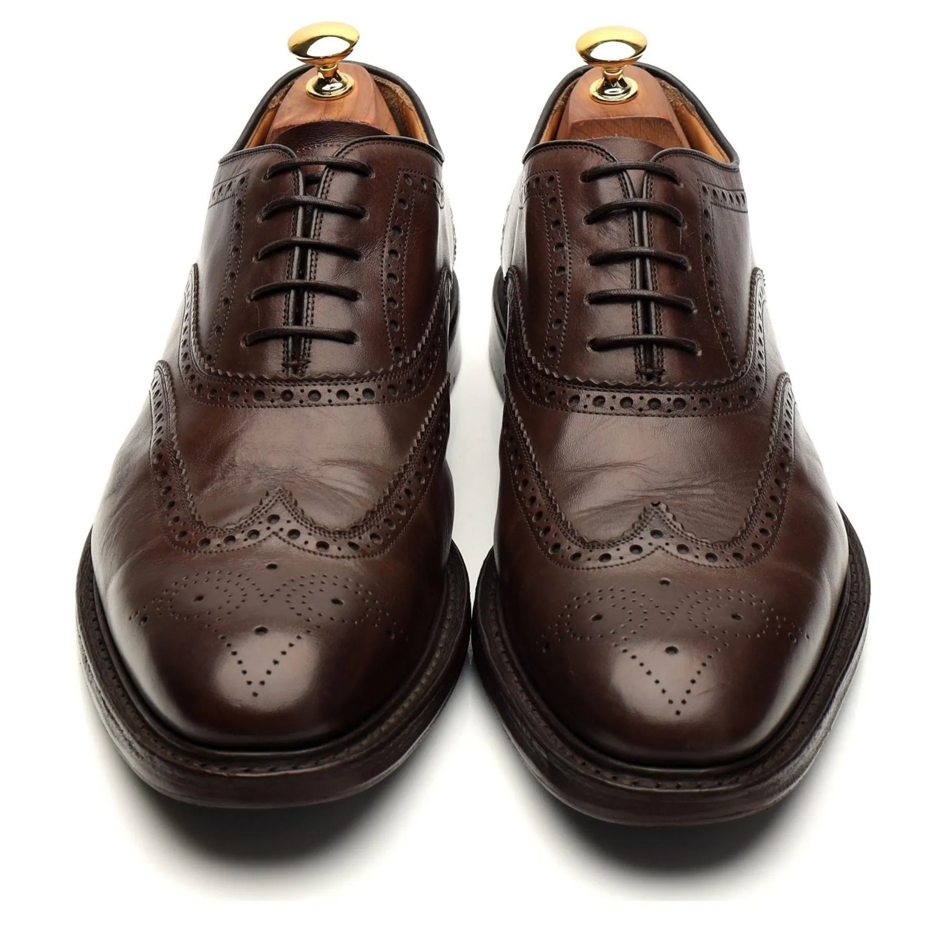 'Clifford' Brown Leather Oxford Brogue UK 9.5 G