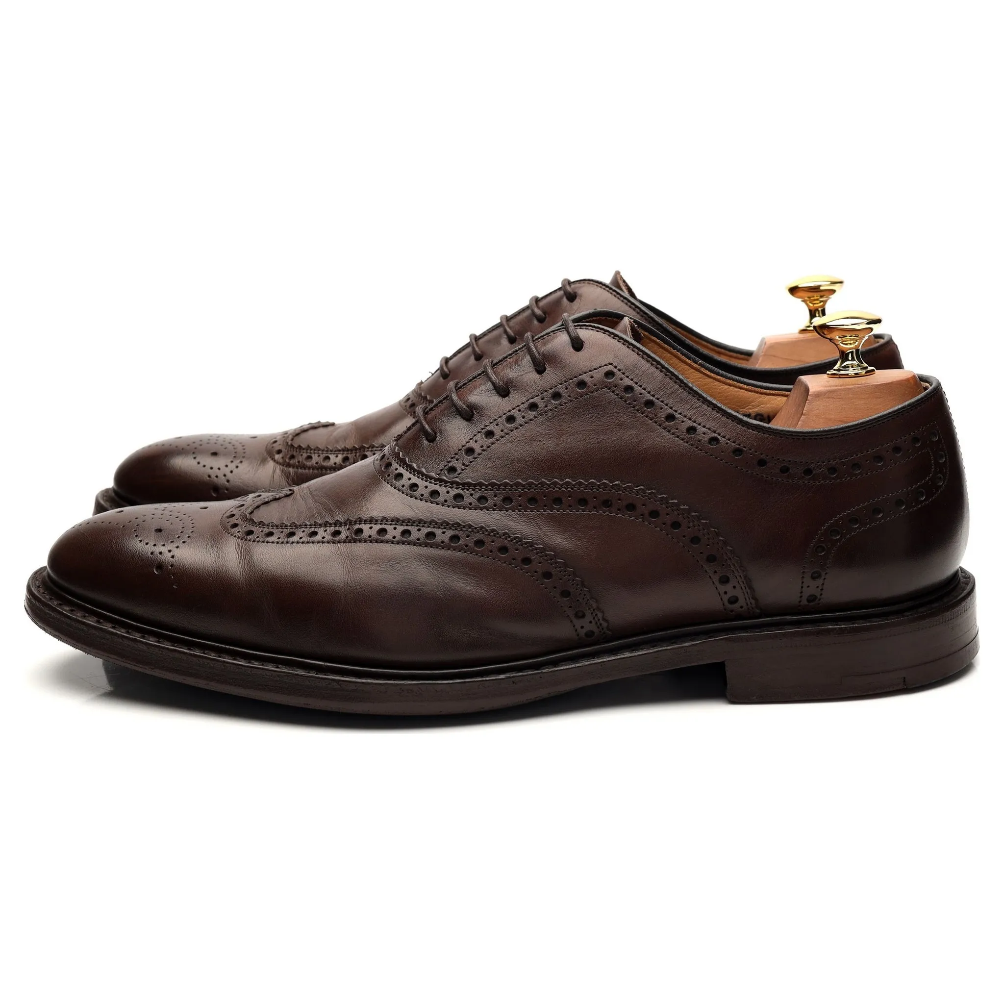 'Clifford' Brown Leather Oxford Brogue UK 9.5 G