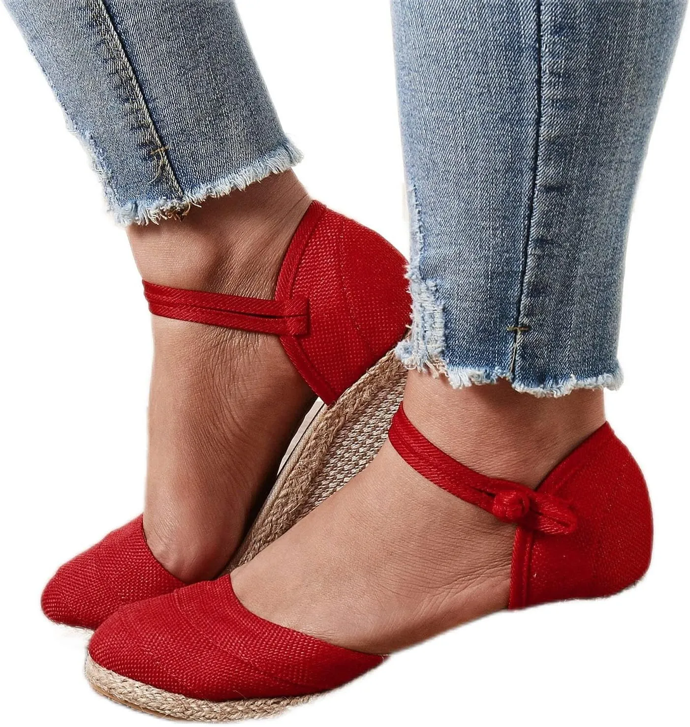 Closed Toe Wedges for Women,Sandals for Women Dressy Summer Womens Espadrilles Wedge Sandals Women Platform Wedge Sandals Ankle Strap Comfortable Wide Width Closed Toe Low Heel Casual Shoes