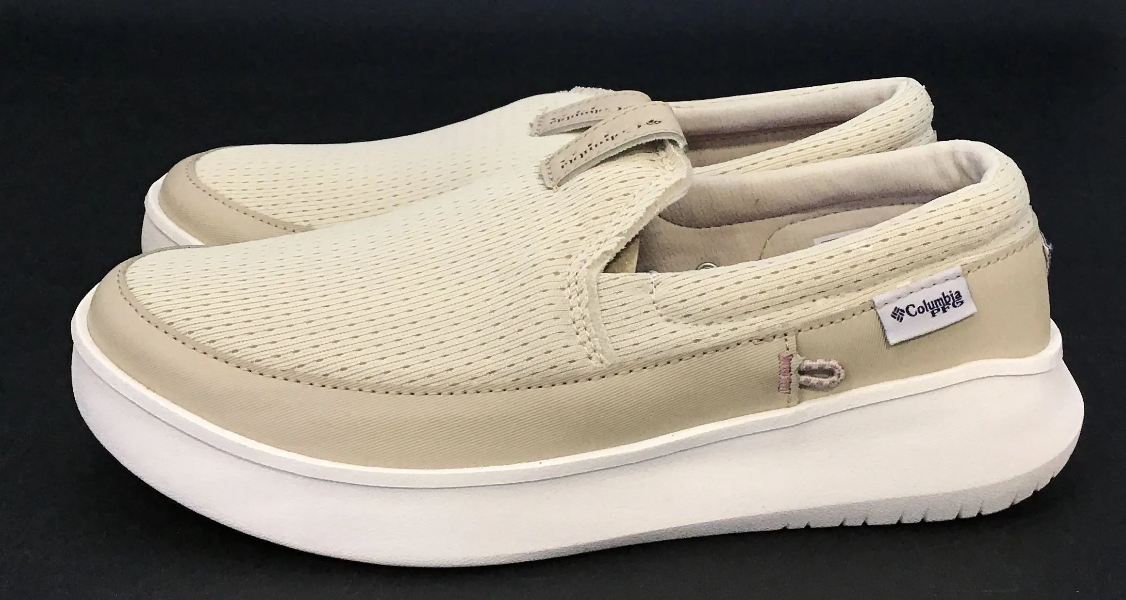 Columbia Women's Cream Casual Slip-On Shoes - Size 8