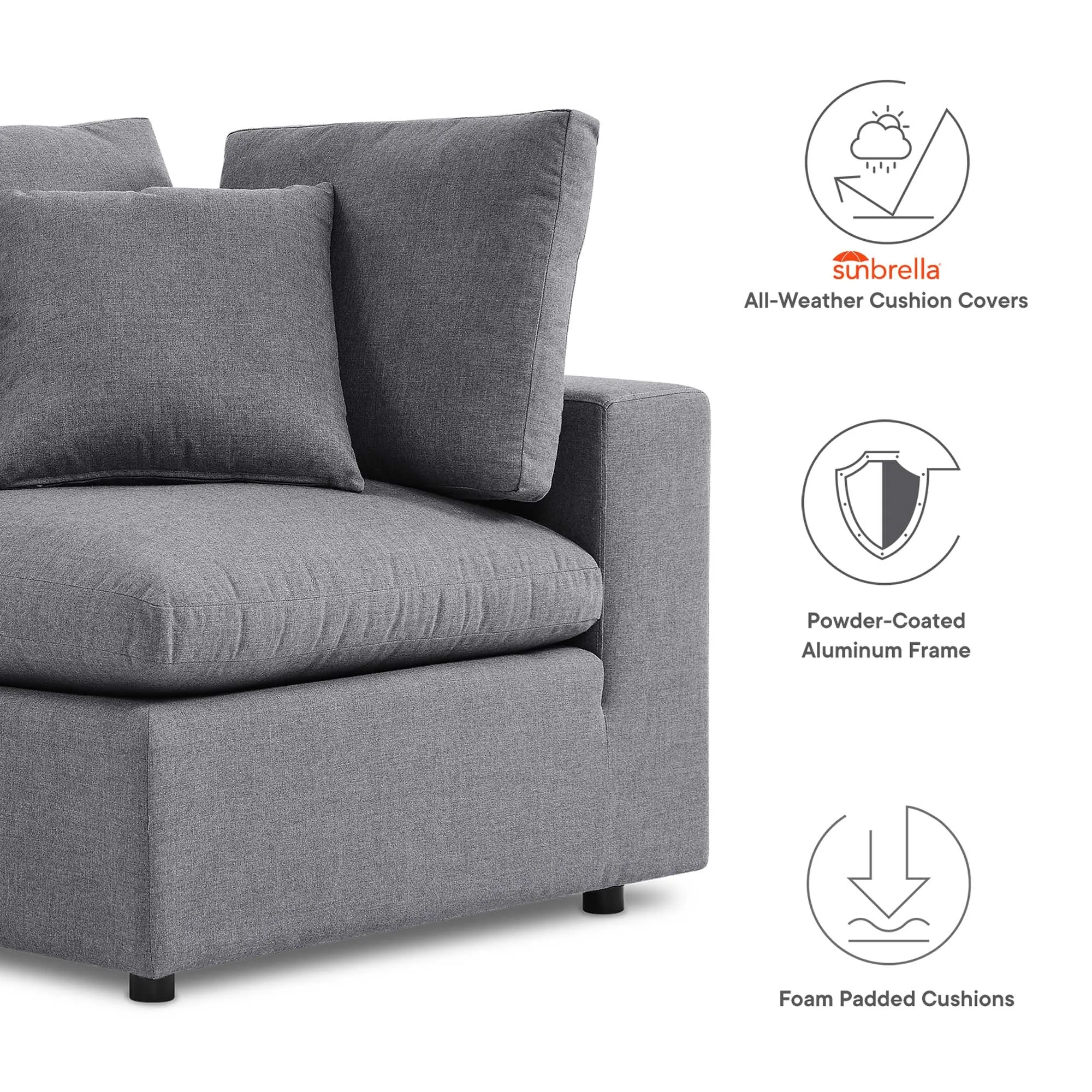 Commix Sunbrella® Outdoor Patio Sofa by Modway