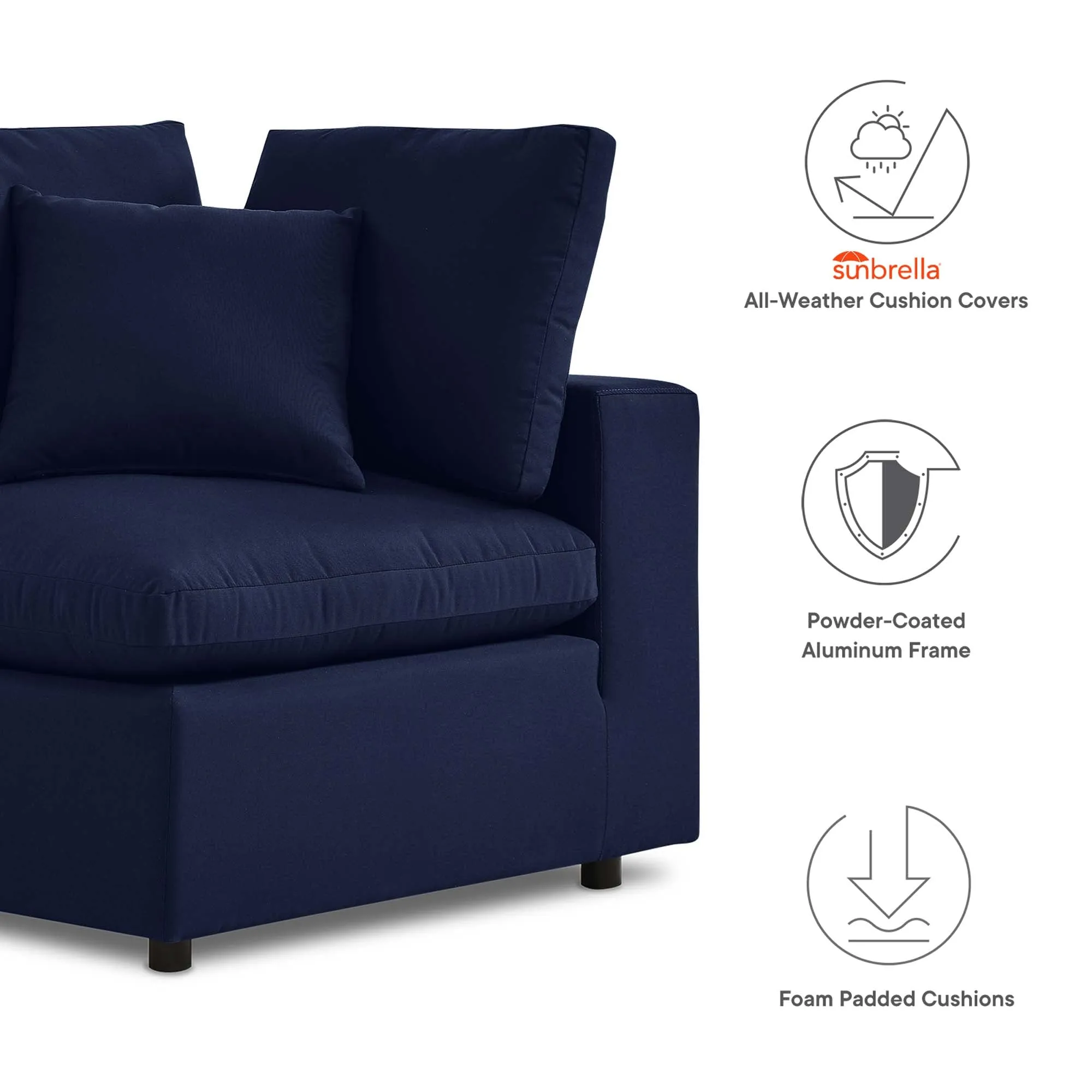 Commix Sunbrella® Outdoor Patio Sofa by Modway