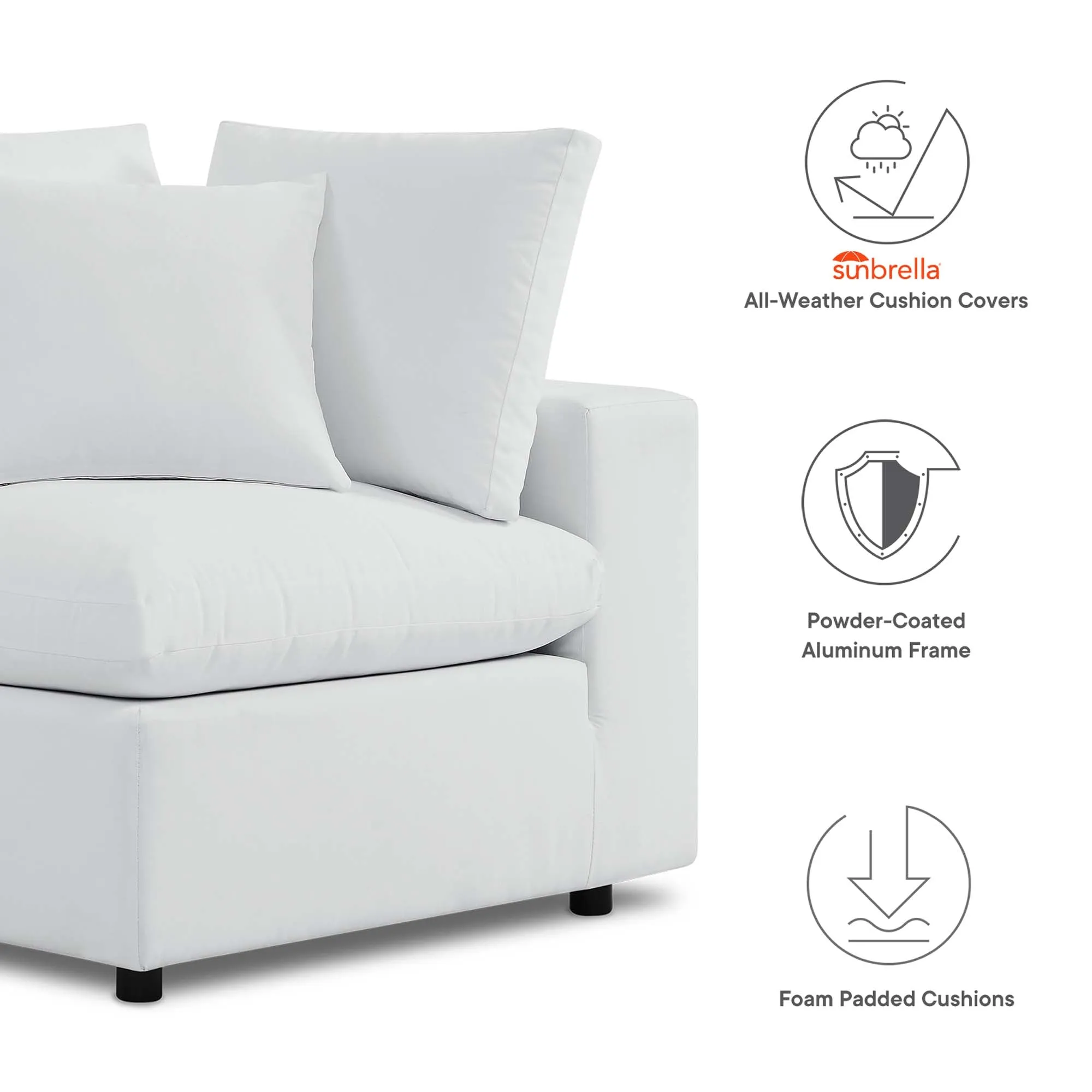 Commix Sunbrella® Outdoor Patio Sofa by Modway