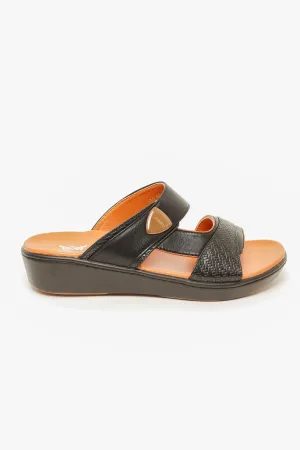 CORADO MEN'S SLIPPERS IN BLACK CR2 CORADO MEN'S SLIPPERS IN BLACK CR2