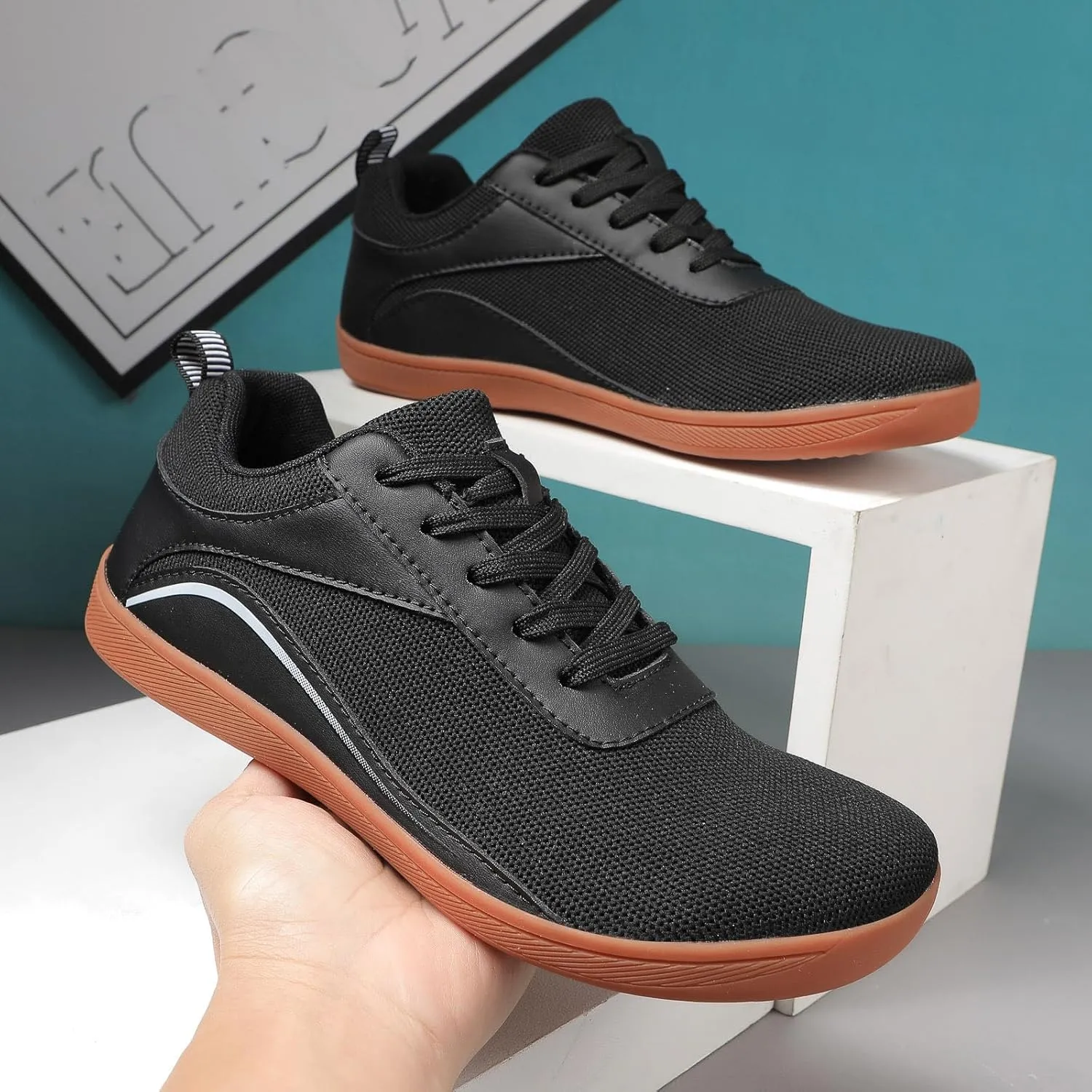 Couple Mesh Sports Casual Shoes Breathable Flat Bottom Lightweight Plus Size Comfortable Walking Mens Sneaker Socks