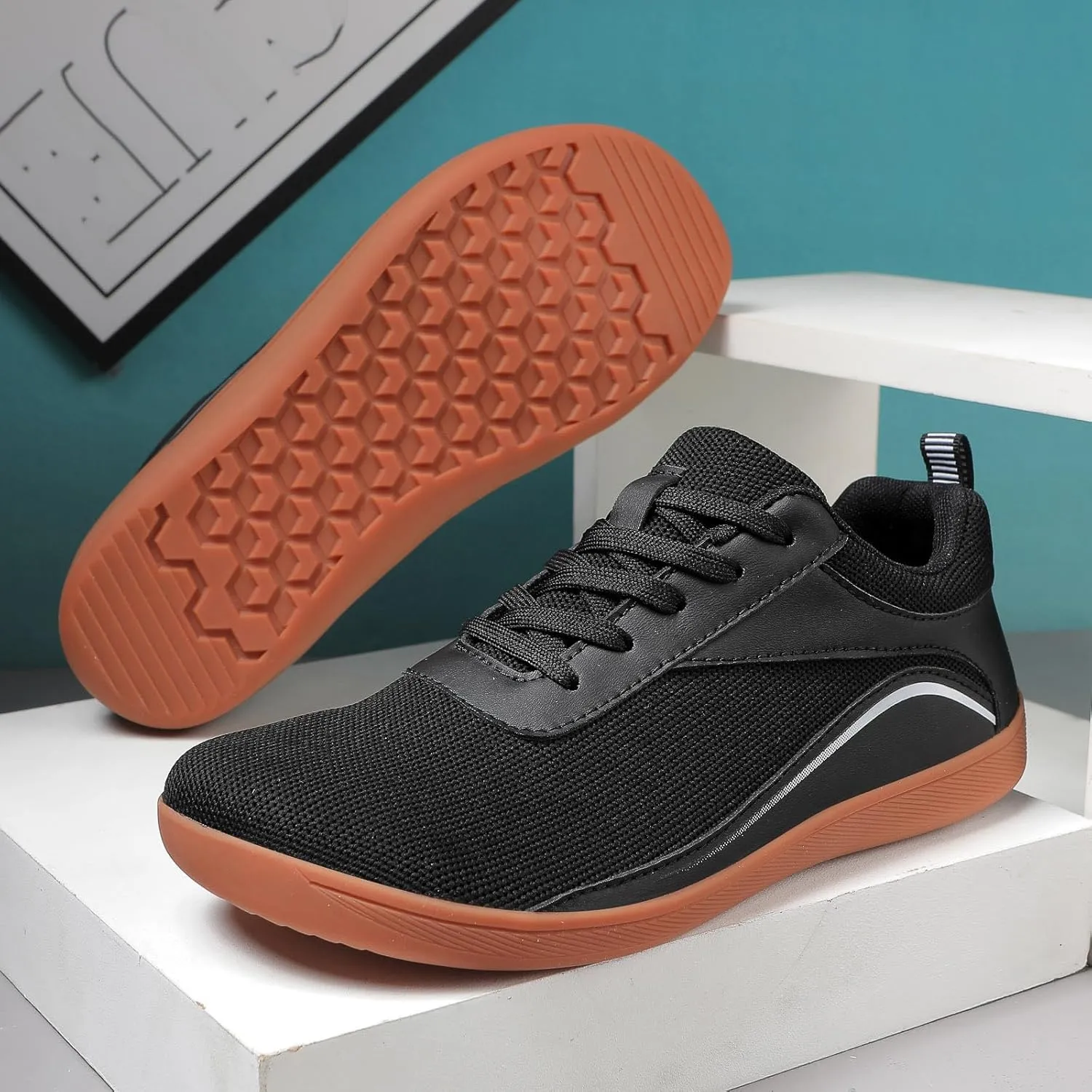 Couple Mesh Sports Casual Shoes Breathable Flat Bottom Lightweight Plus Size Comfortable Walking Mens Sneaker Socks