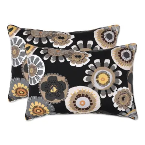 Crosby Ebony Oversized Rectangle Throw Pillow (Set Of 2)