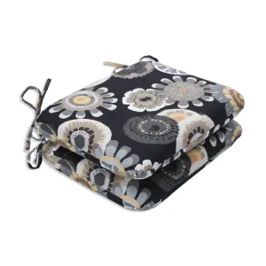 Crosby Ebony Rounded Corners Seat Cushion (Set Of 2)