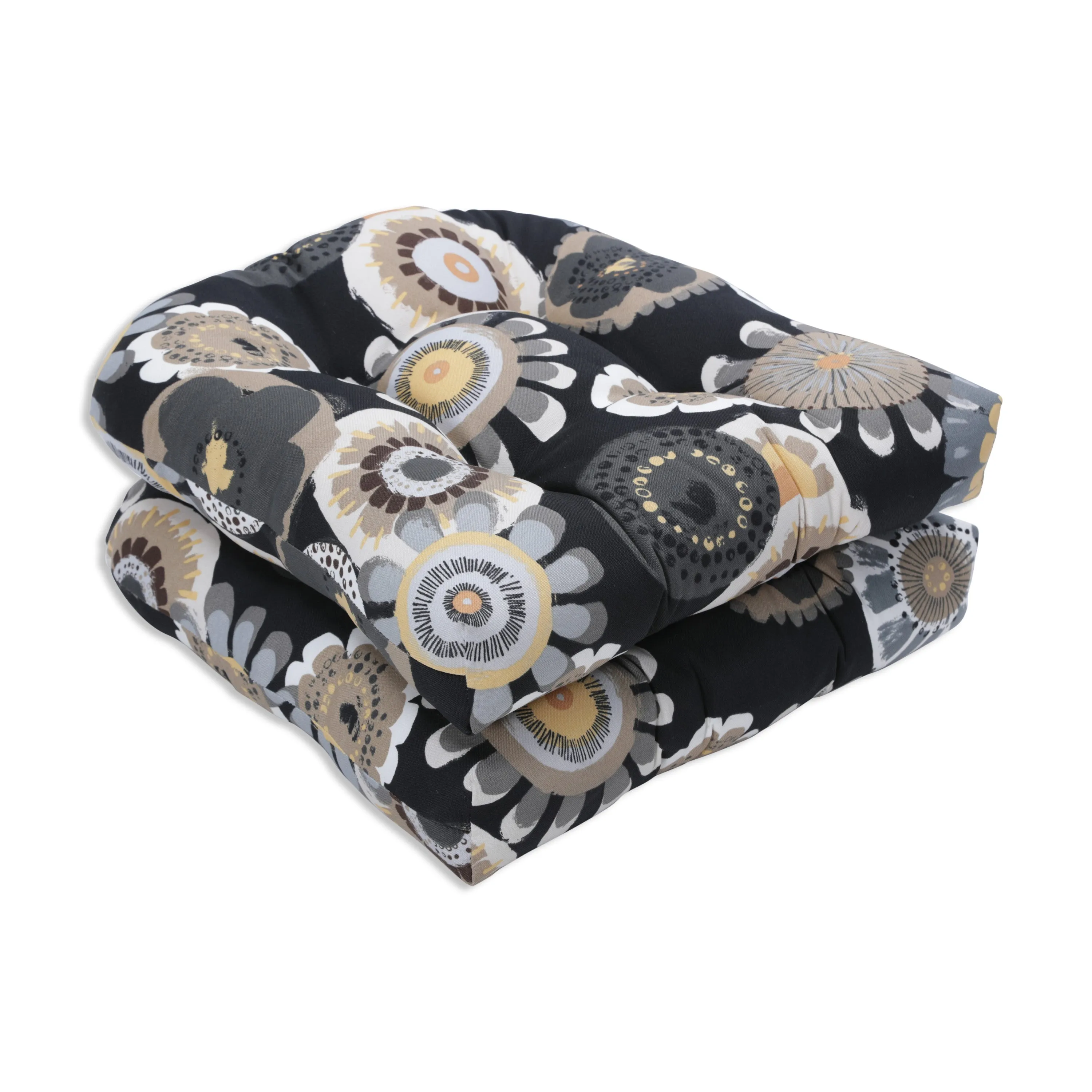 Crosby Ebony Wicker Seat Cushion (Set Of 2)
