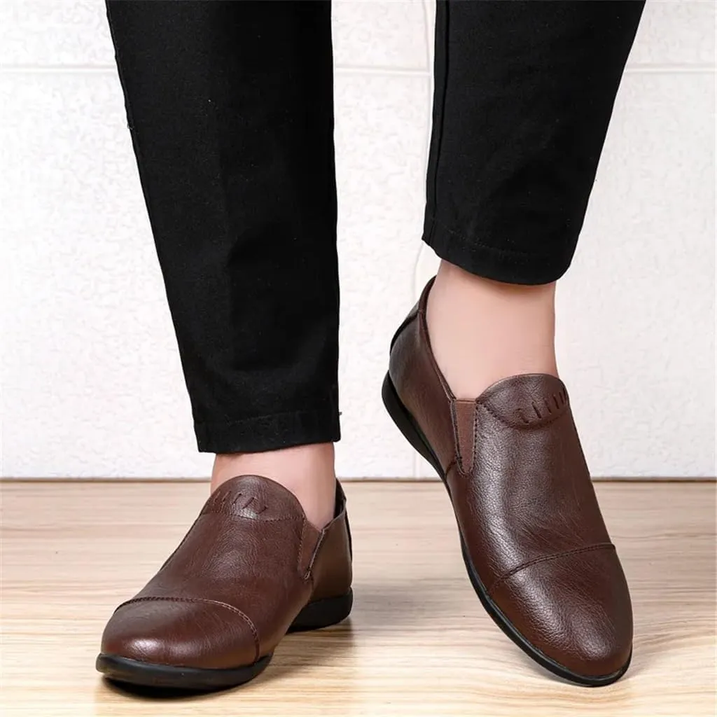 CSCDD Genuine Leather Men's Shoes Casual Shoes Men Soft Breathable Driving Shoes Slip-on Moccasin