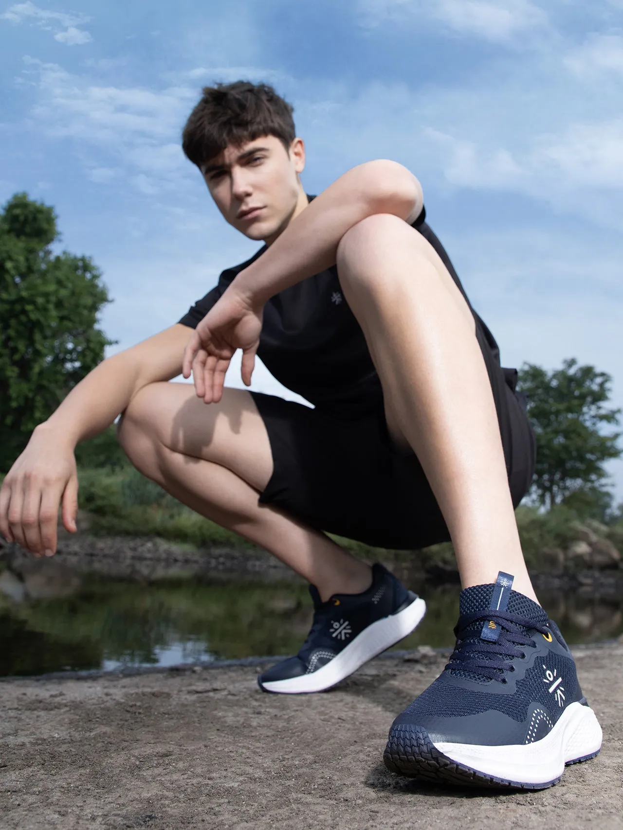 Cult Men's DynoFlex Running Shoes - Navy