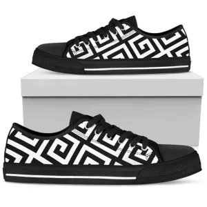Custom Sneakers-Black and White Series 121A