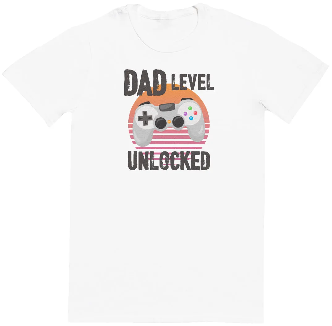 Dad Level Unlocked - Mens T-Shirt - Dads T-Shirt