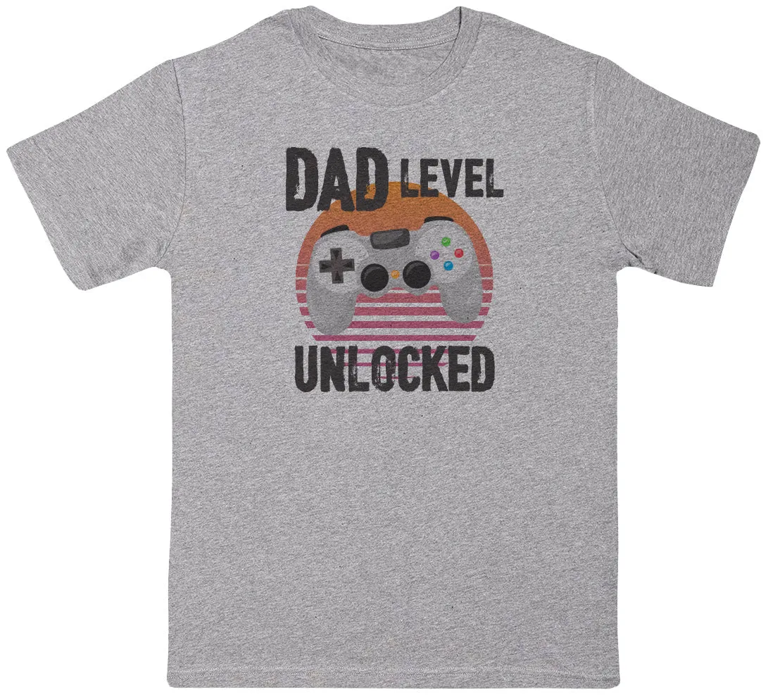 Dad Level Unlocked - Mens T-Shirt - Dads T-Shirt