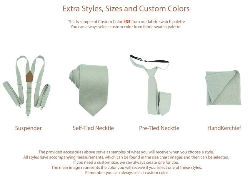 Dark Slim Sage Green Boys Bow Tie - Dapper Elegance for Young Gentlemen