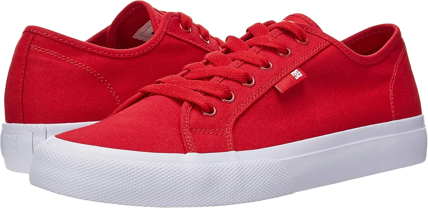 DC Men's Manual Low Top Vegan Friendly Casual Skate Shoe