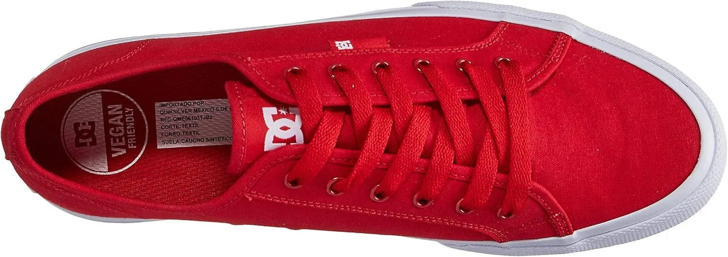 DC Men's Manual Low Top Vegan Friendly Casual Skate Shoe