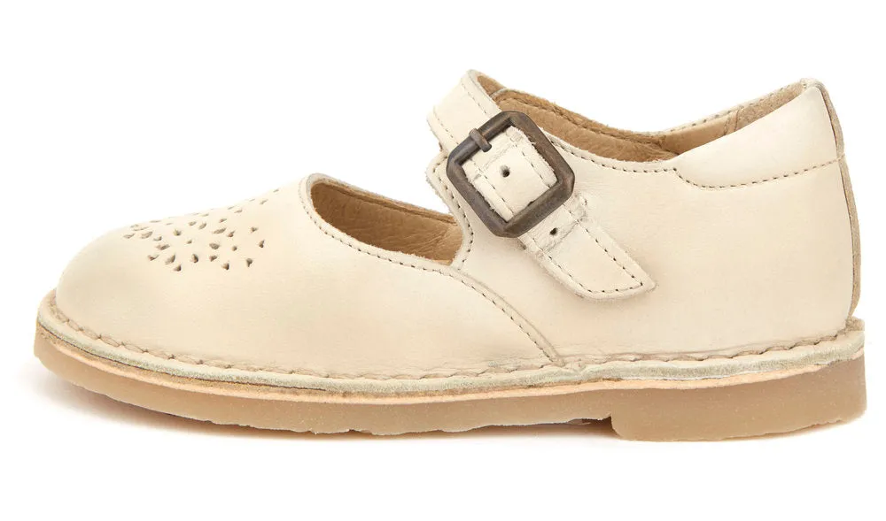 Delilah Vanilla Baby Leather Mary Jane Shoes