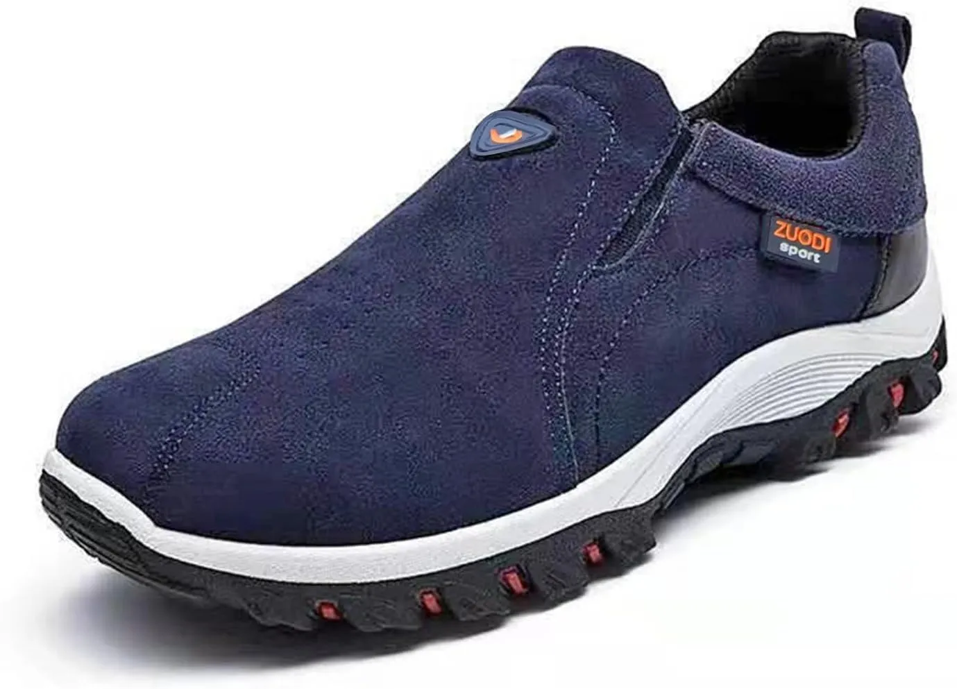 Denim Slip on Sneakers for Men Fashion Cozy Running Shoes Casual Travel Walking Shoe Lightweight Athletic Sneaker