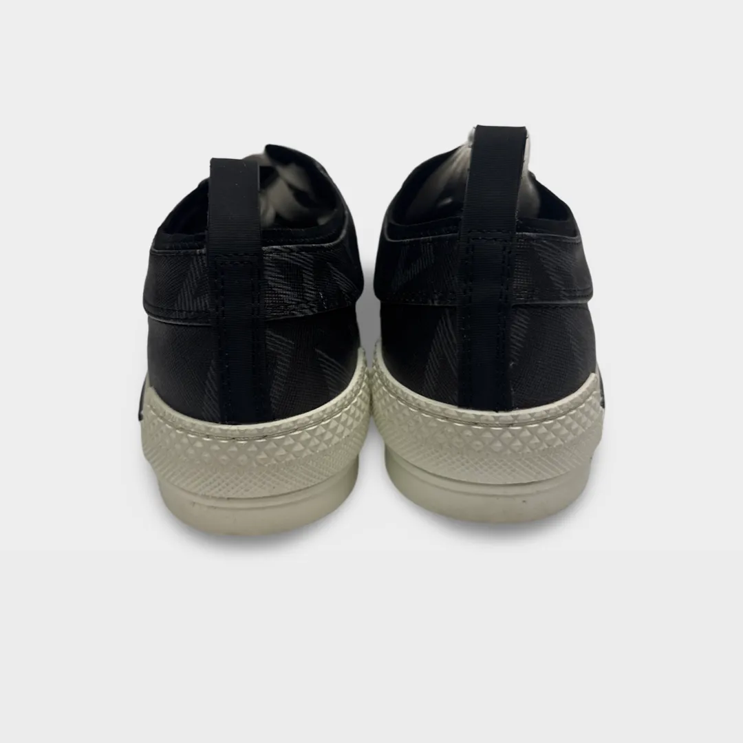 Dior Men's B23 Low Top Black CD Diamond Sneakers