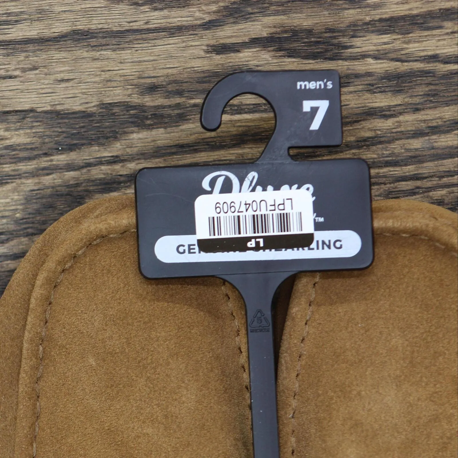 Dluxe By Dearfoams Mens Nelson Shearling Moccasin Slippers Chestnut Brown 7