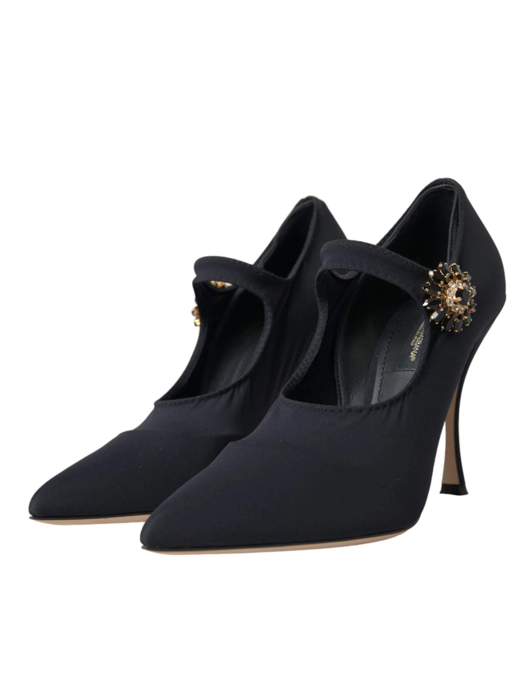 Dolce & Gabbana Black Lori Mary Janes In Stretch Jersey