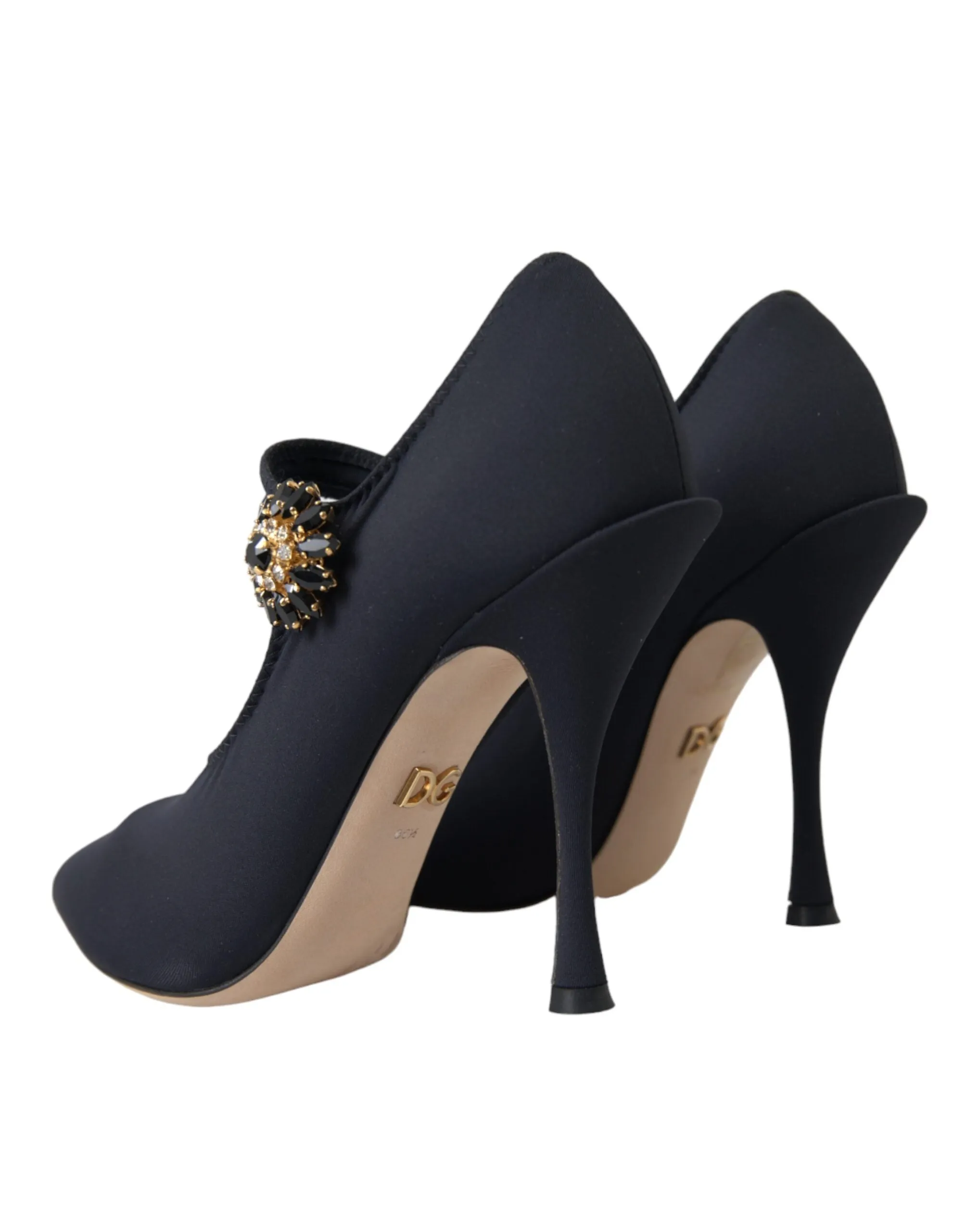 Dolce & Gabbana Black Lori Mary Janes In Stretch Jersey