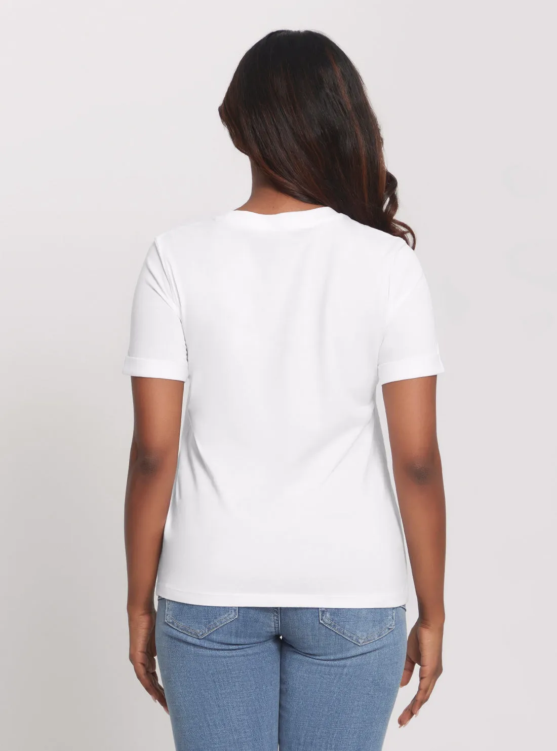 Eco White Beach Triangle T-Shirt