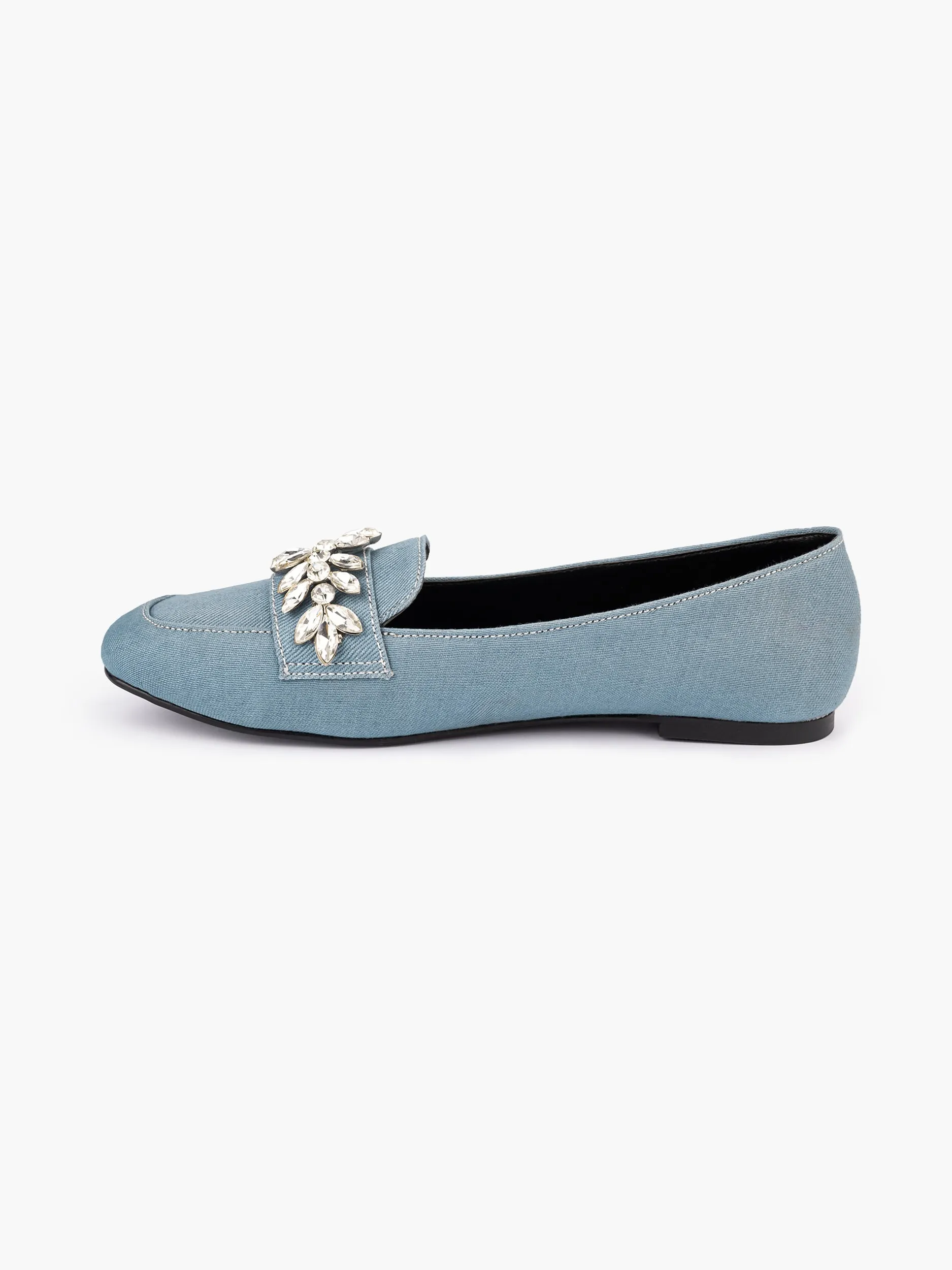 Embellished Loafers