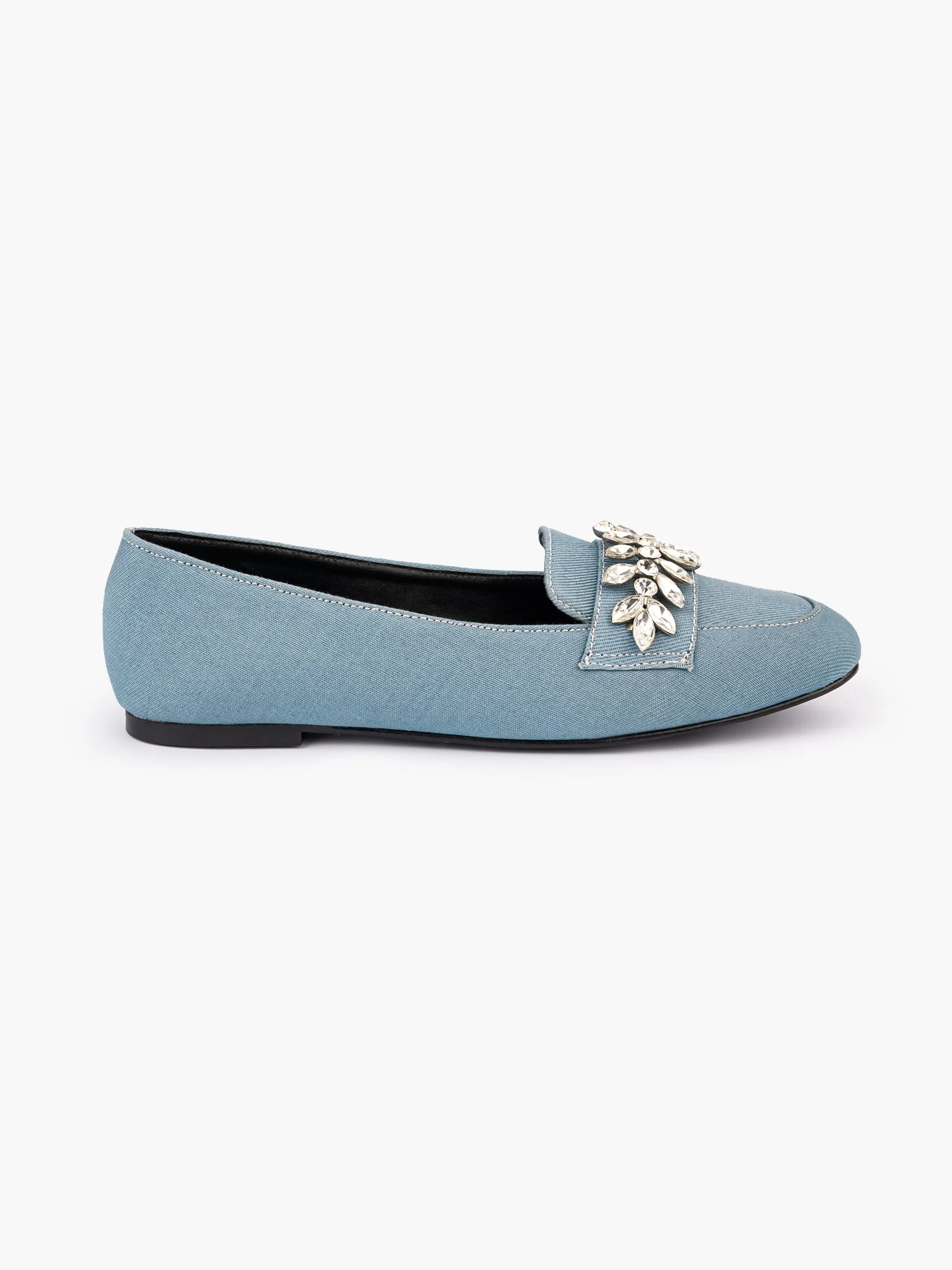 Embellished Loafers