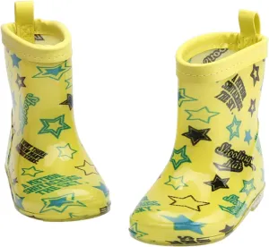 EnJoCho Outdoor Shoes for Toddler Kids Rain Boots Cartoon Bowknot Infant Boys Girls PVC Rain Boots Children Non Slip