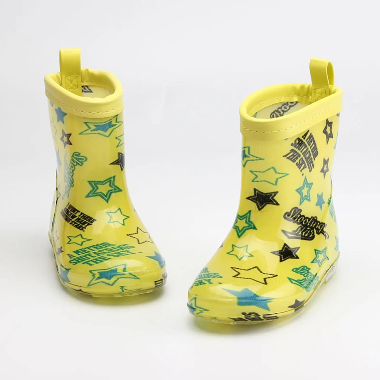 EnJoCho Outdoor Shoes for Toddler Kids Rain Boots Cartoon Bowknot Infant Boys Girls PVC Rain Boots Children Non Slip