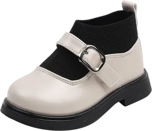 EnJoCho Running Shoes for Toddler Toddler Girls Boots Little Kid Shoes Short Boots Girls School Leather Shoes