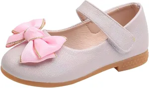 EnJoCho Toddler Comfortable Shoes Fashion Summer Children Girls Casual Shoes Flat Bottom Lightweight Solid Color Bow