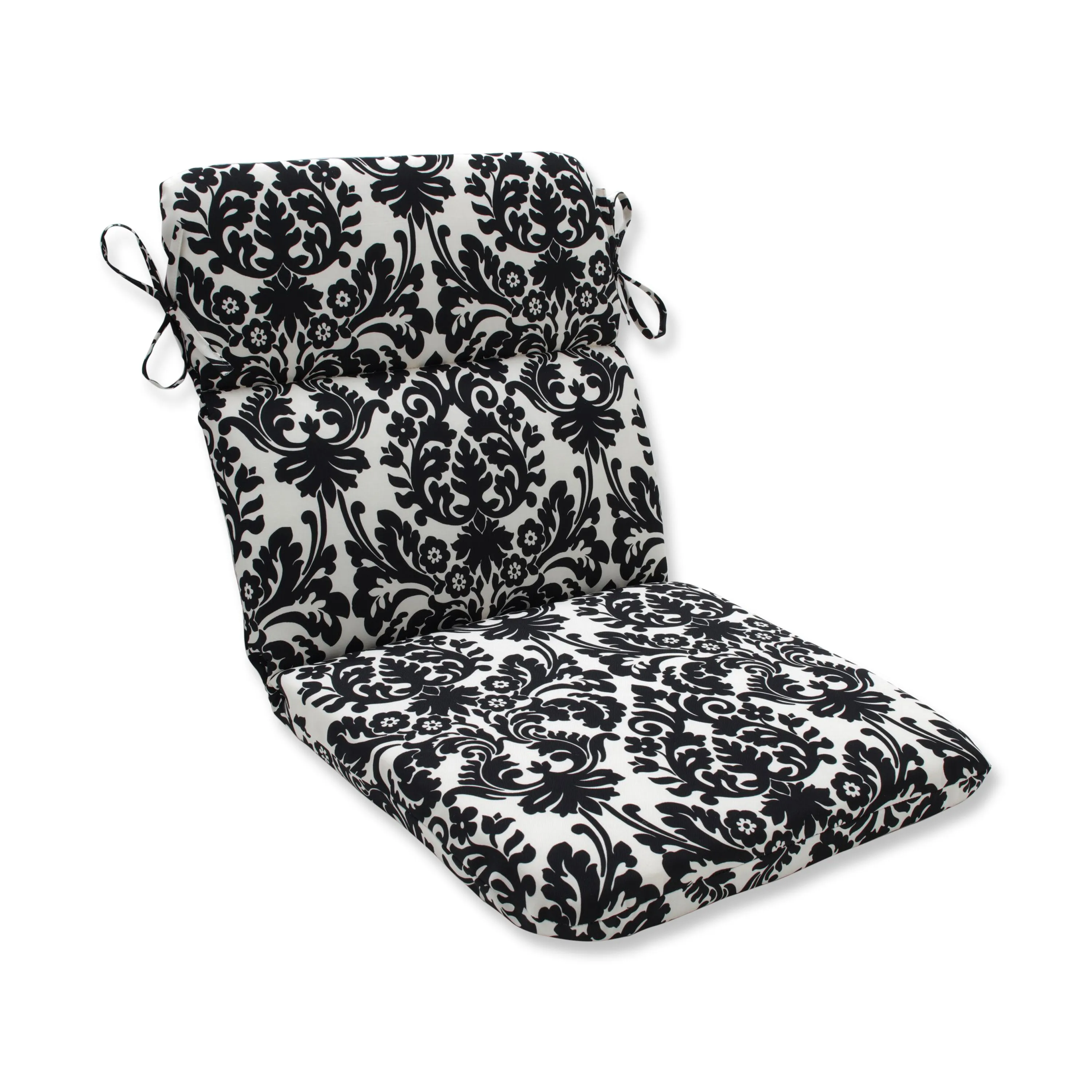 Essence Black/Beige Rounded Corners Chair Cushion
