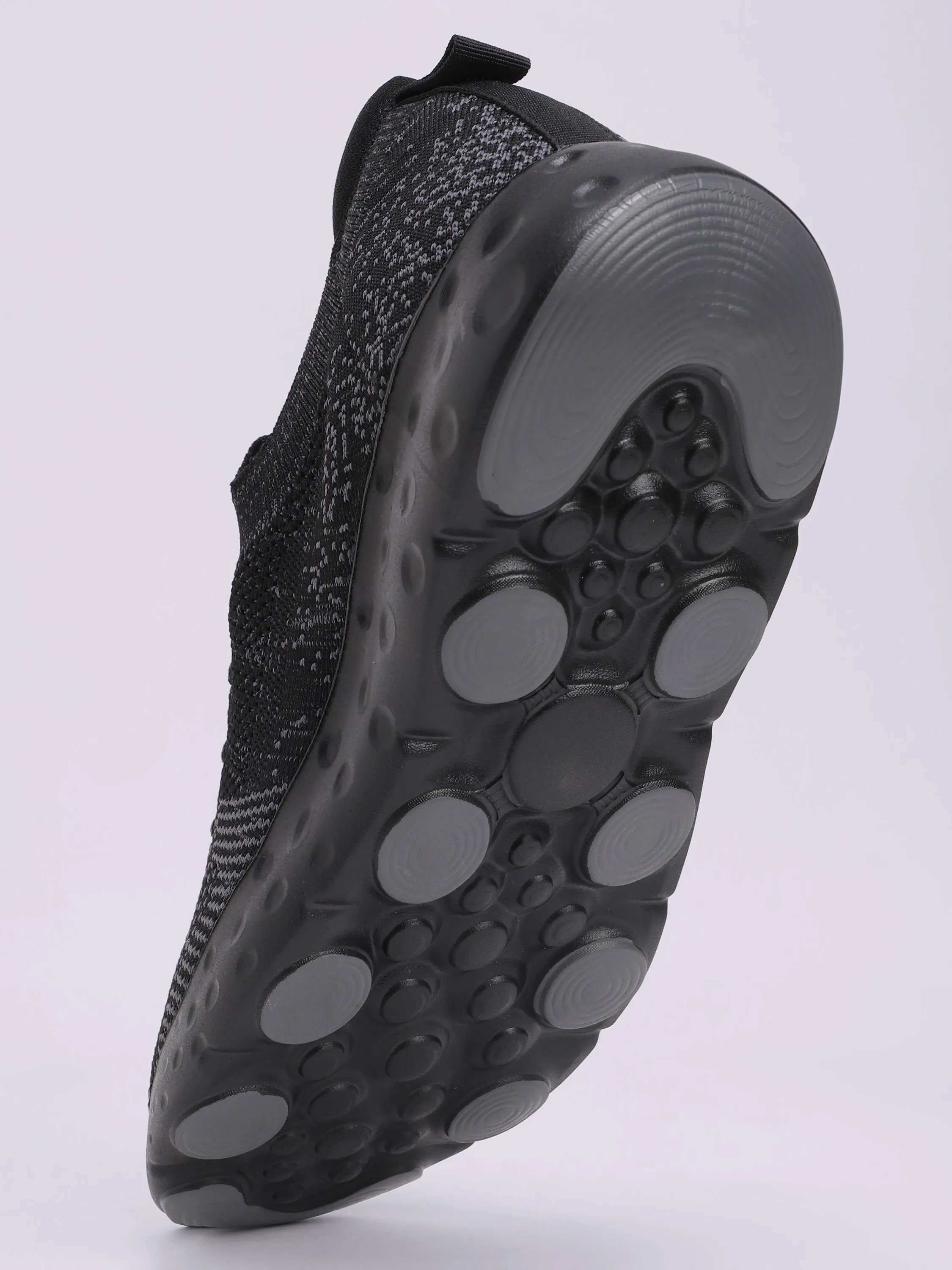 EZ  Cushn Men's Walking Shoes - Black/Grey