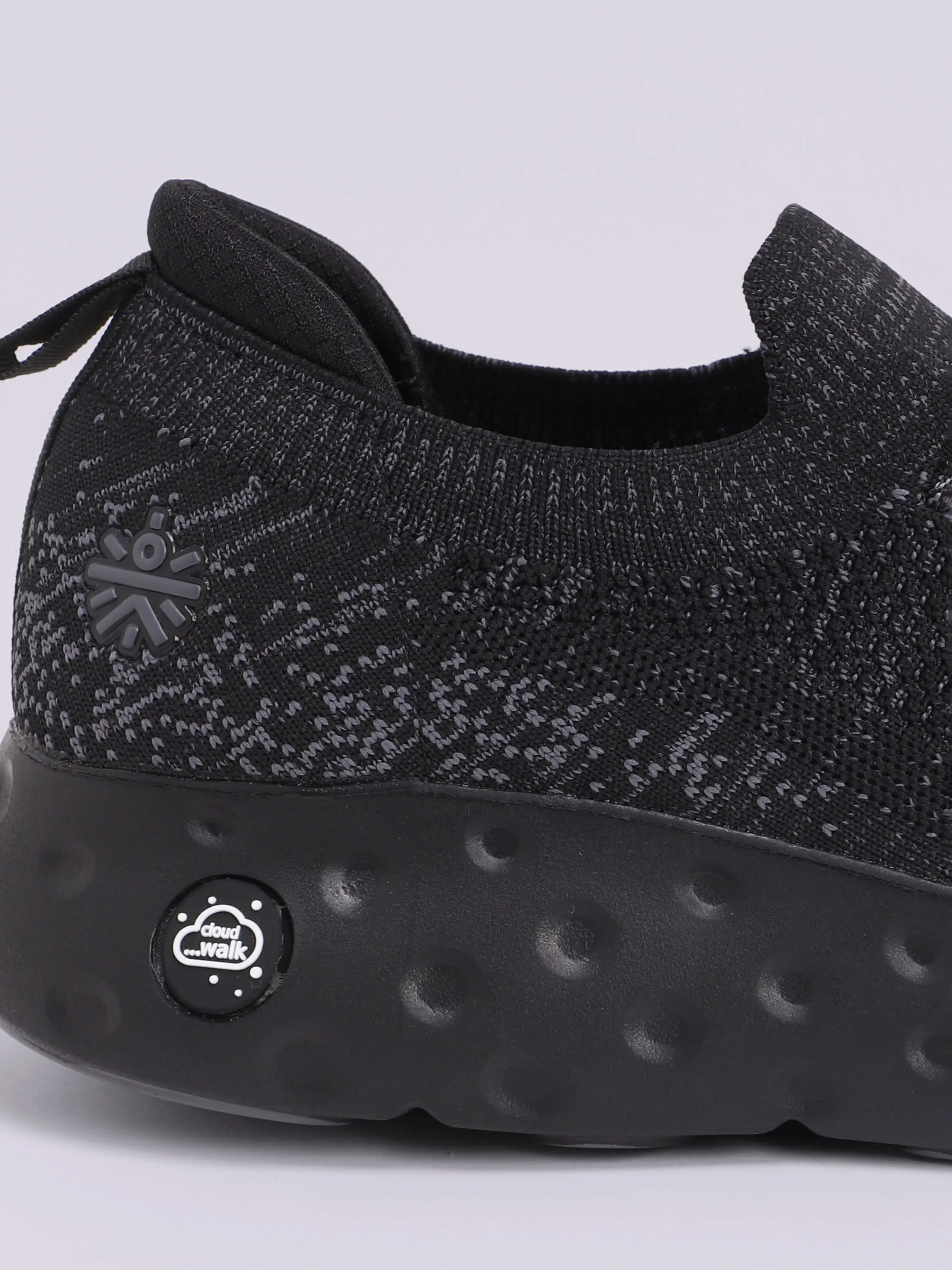 EZ  Cushn Men's Walking Shoes - Black/Grey