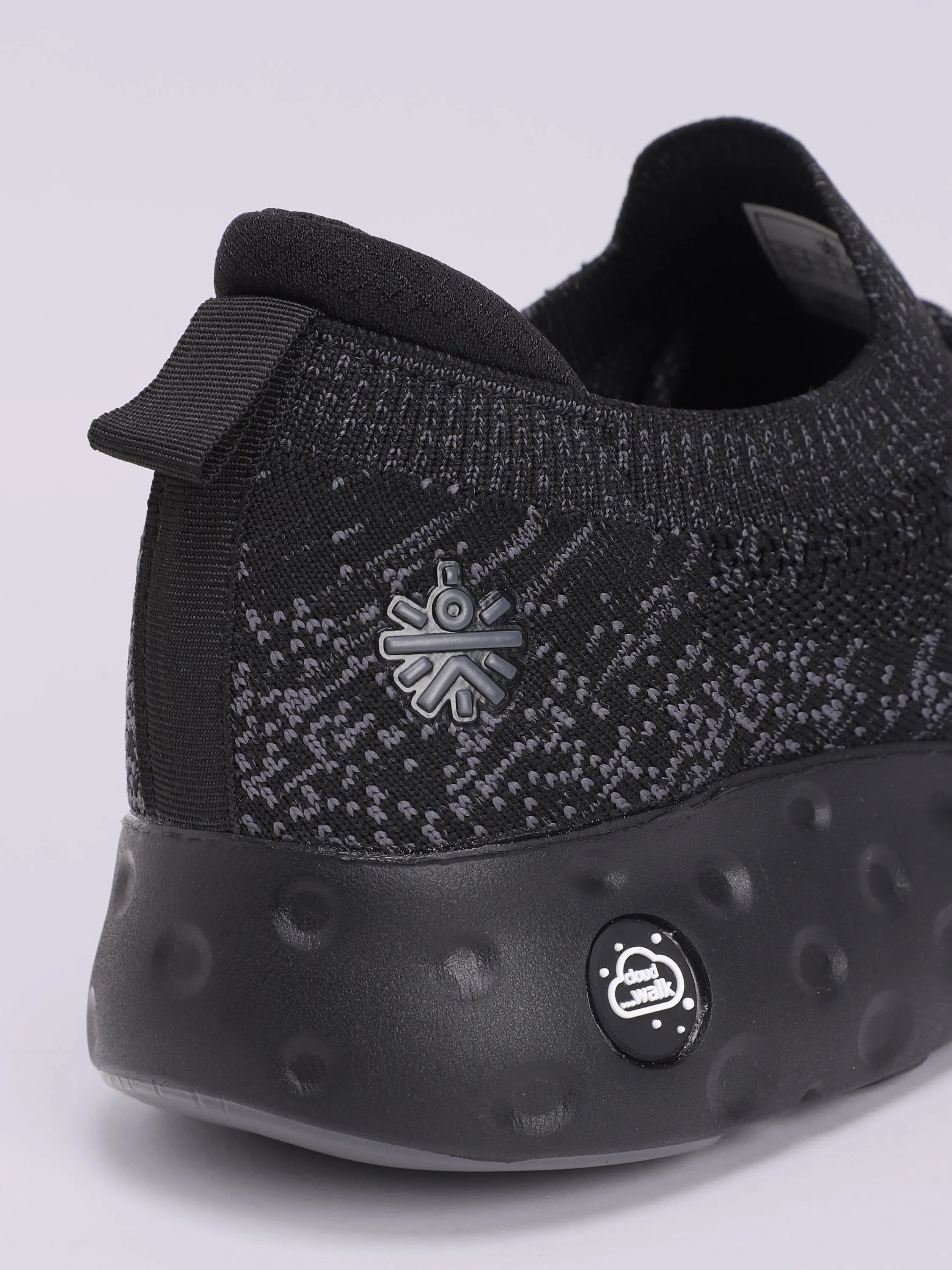 EZ  Cushn Men's Walking Shoes - Black/Grey