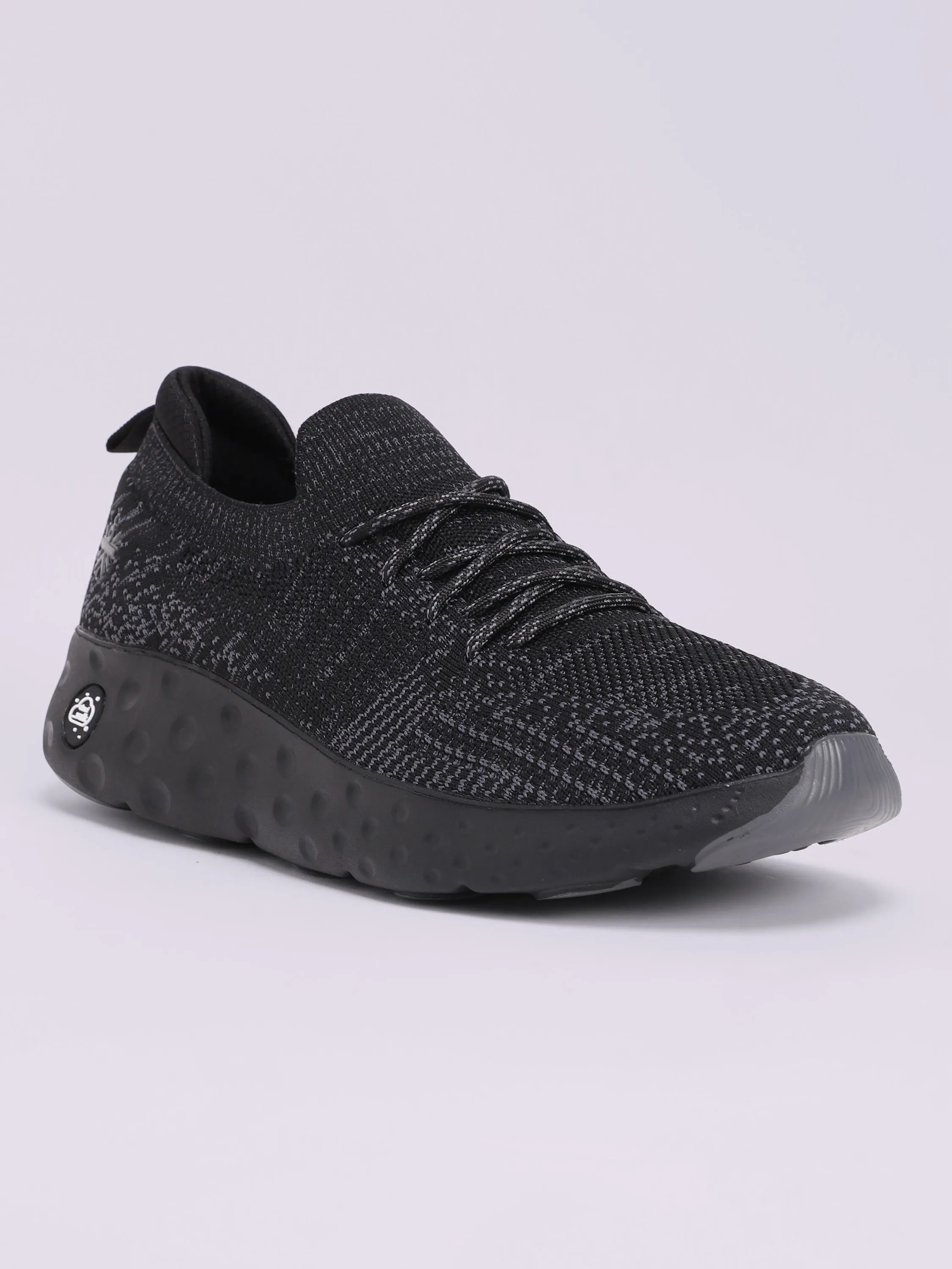 EZ  Cushn Men's Walking Shoes - Black/Grey
