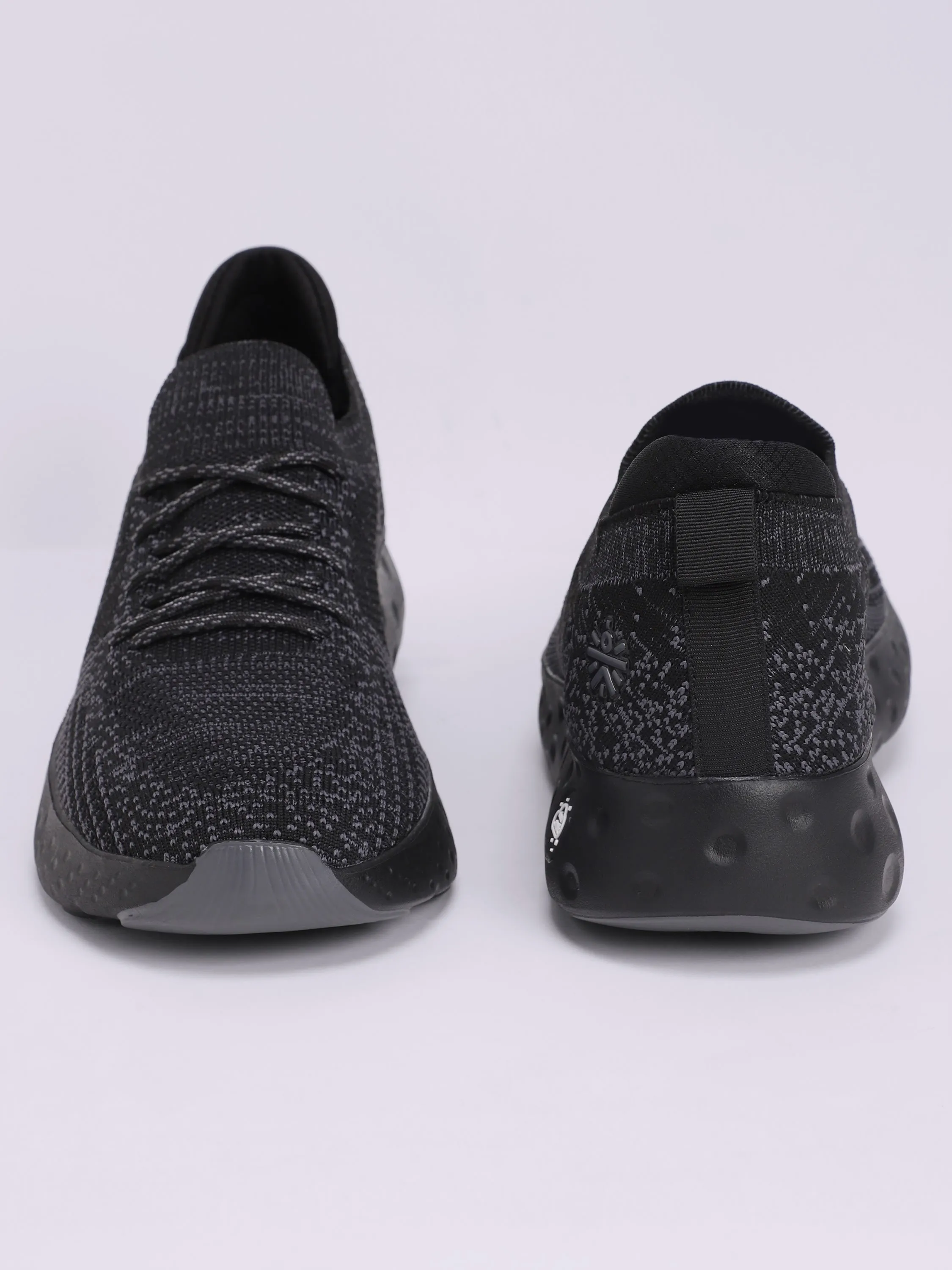 EZ  Cushn Men's Walking Shoes - Black/Grey