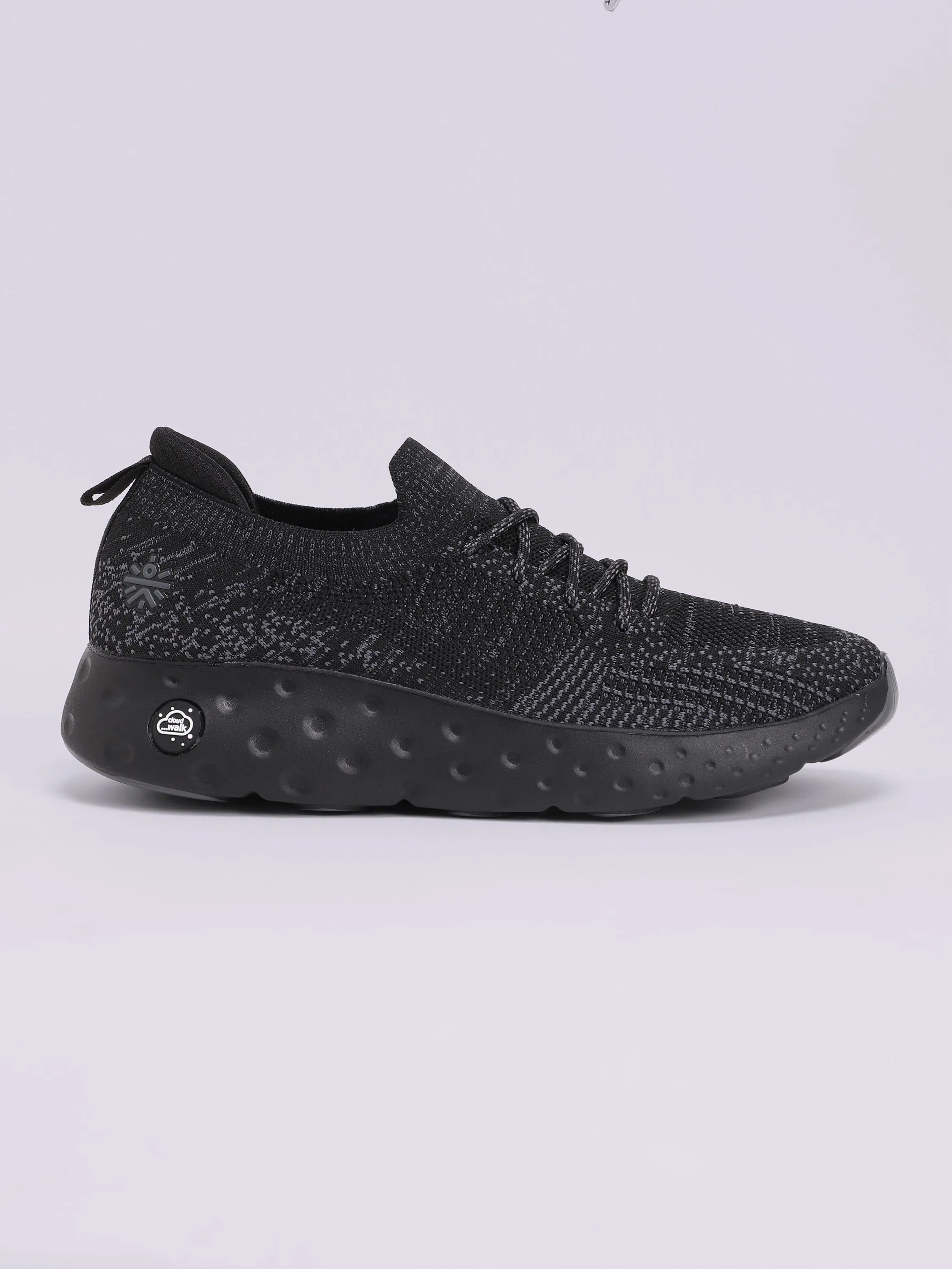 EZ  Cushn Men's Walking Shoes - Black/Grey