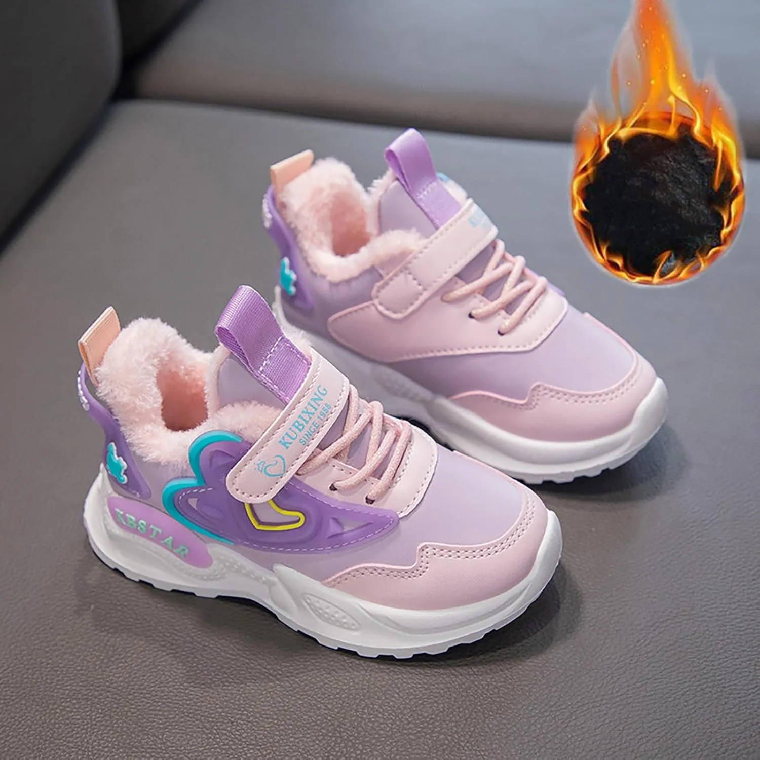 Fashion All Seasons Children Sports Shoes Girls Boys Flat Sole Thick Sole Non Slip Comfortable Casual Girls Sneaker