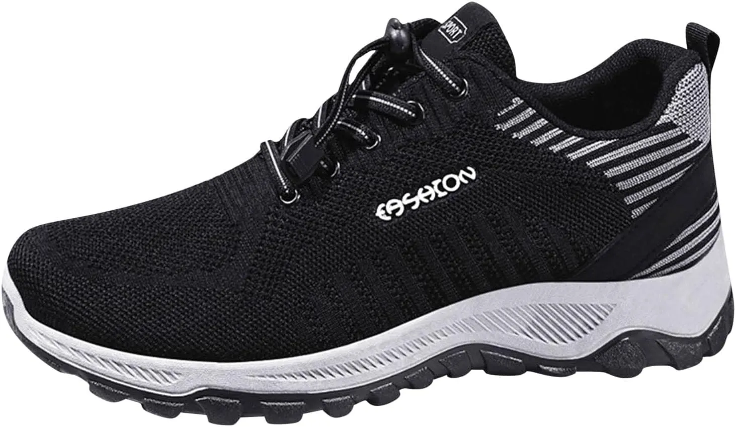 Fashion Summer Men Sports Shoes Flat Soft Sole Non Slip Elastic Lace Up Mesh Breathable Men's Leather Sneaker