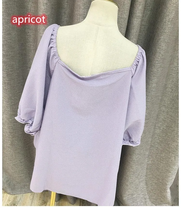 Fat Yingying Large Women's Dress Fat Mm Summer Dress Korean Version Square