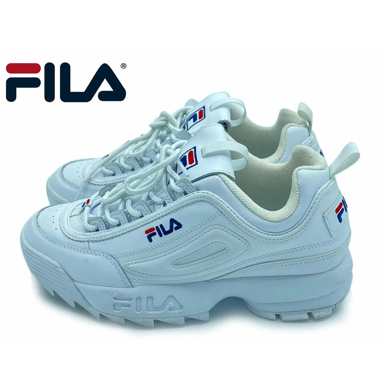 Fila Women's Disruptor 2 Premium Shoes in White Size US 8.5