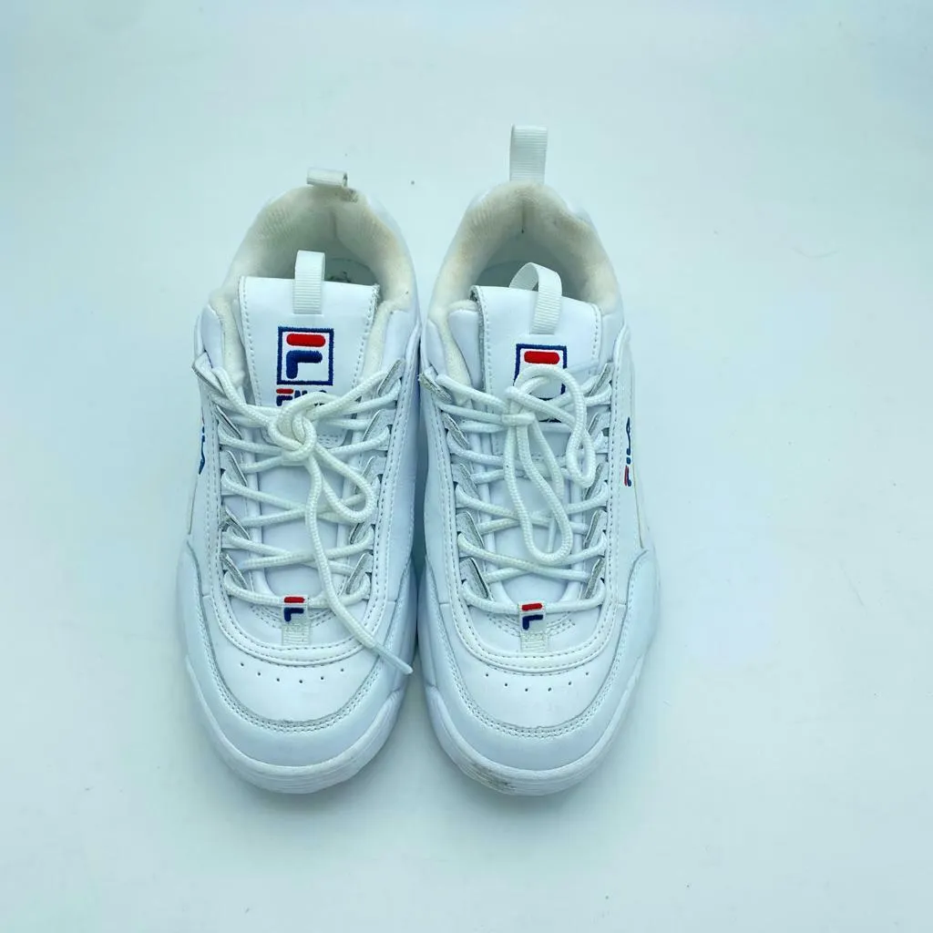 Fila Women's Disruptor 2 Premium Shoes in White Size US 8.5