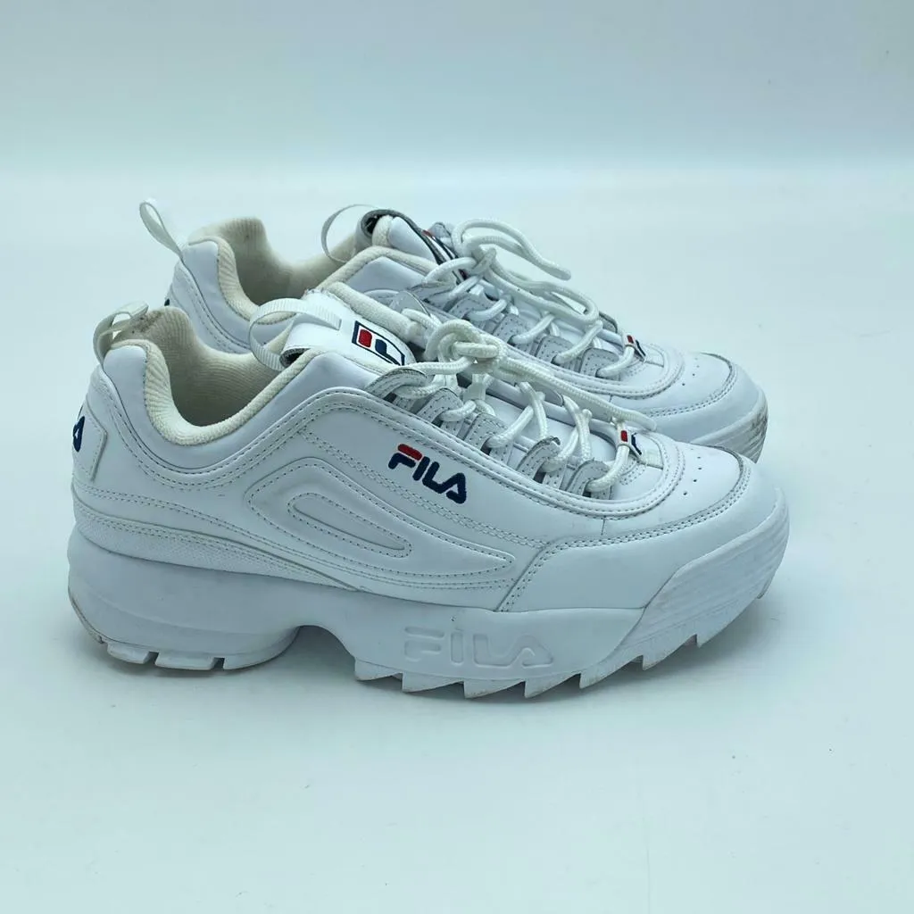 Fila Women's Disruptor 2 Premium Shoes in White Size US 8.5
